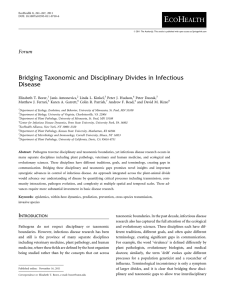 Bridging Taxonomic and Disciplinary Divides in Infectious Disease Forum