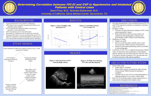 Determining Correlation between IVC-CI and CVP in Hypotensive and Intubated