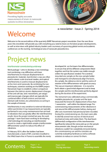 Welcome e-newsletter Issue 2 Spring 2014