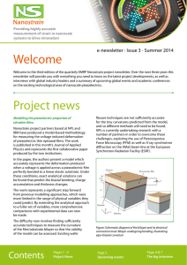 Welcome e-newsletter Issue 3 Summer 2014