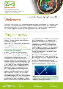 Welcome e-newsletter Issue 6 Spring/Summer 2015