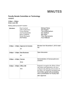 MINUTES Faculty Senate Committee on Technology
