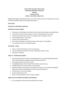 Kansas State University Faculty Senate  Professional Staff Affairs Committee  Minutes  January 20, 2015 