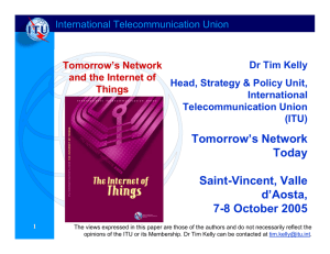 Tomorrow’s Network Today Saint-Vincent, Valle d’Aosta,