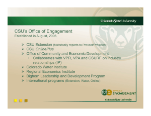 CSU’s Office of Engagement