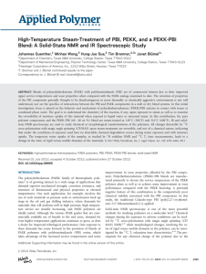 High-Temperature Steam-Treatment of PBI, PEKK, and a PEKK-PBI