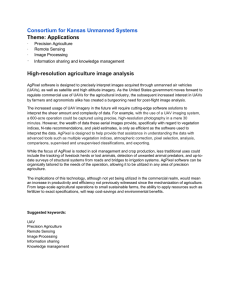 Consortium for Kansas Unmanned Systems Theme: Applications · High-resolution agriculture image analysis