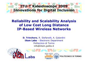 L abs ITU-T Kaleidoscope 2009 Innovations for Digital Inclusion