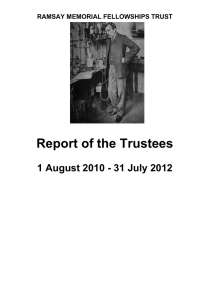 Report of the Trustees 1 August 2010 - 31 July 2012
