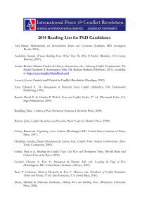 2014 Reading List for PhD Candidates