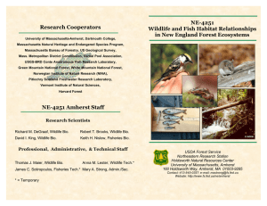 NE-4251 Research Cooperators Wildlife and Fish Habitat Relationships in New England Forest Ecosystems