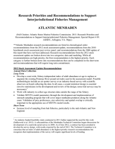 Research Priorities and Recommendations to Support Interjurisdictional Fisheries Management  ATLANTIC MENHADEN