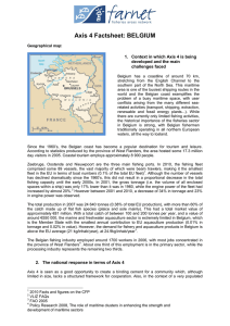 Axis 4 Factsheet: BELGIUM  developed and the main