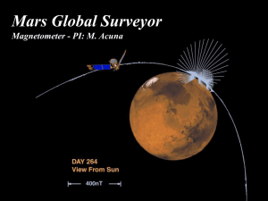 Mars Global Surveyor Magnetometer - PI: M. Acuna