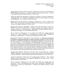 ANTHONY TZE-WAI CHEUNG, Ph.D. Curriculum Vitae Page 1