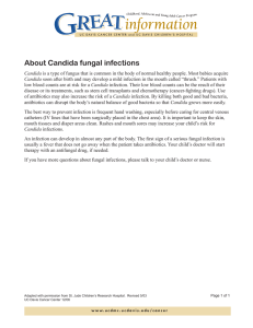 About Candida fungal infections