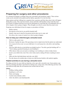 Preparing for surgery and other procedures