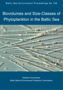Biovolumes and Size-Classes of Phytoplankton in the Baltic Sea Helsinki Commission