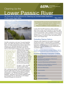 Lower Passaic River Cleaning Up the May 2014