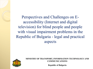 Perspectives and Challenges on E- accessibility (Internet and digital