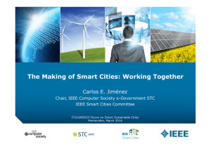 The Making of Smart Cities: Working Together  Carlos E. Jiménez