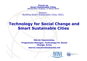 Technology for Social Change and Smart Sustainable Cities Session: