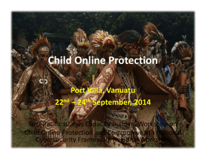 Child Online Protection Port Villa, Vanuatu 22 – 24