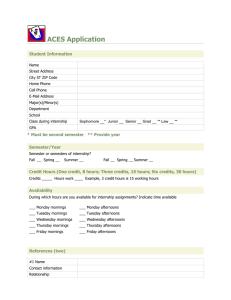 ACES Application  Student Information