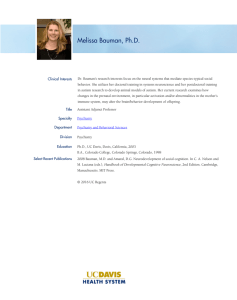 Melissa Bauman, Ph.D.