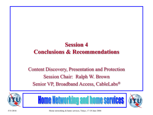 Session 4 Conclusions &amp; Recommendations