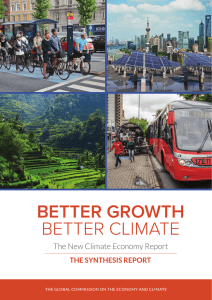 BETTER GROWTH BETTER CLIMATE BETTER GROWTH, BETTER CLIMATE :