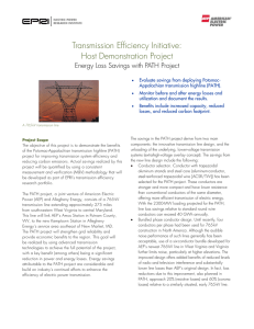 Transmission Efficiency Initiative: Host Demonstration Project Energy Loss Savings with PATH Project