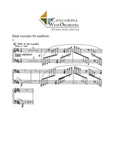 Harp excerpts for audition: 1.
