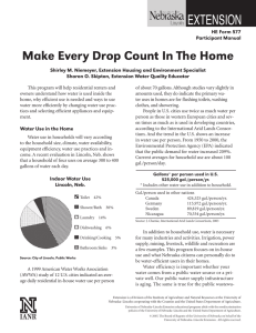 Make Every Drop Count In The Home