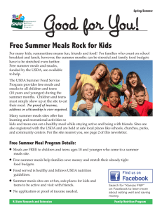 Good for You! Free Summer Meals Rock for Kids