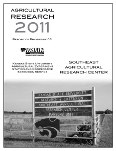 2011 RESEARCH AGRICULTURAL SOUTHEAST
