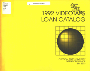 LOAN CATALOG 1992 VIDE A EM 8373