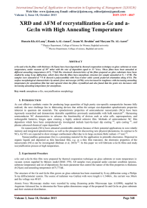 International Journal of Application or Innovation in Engineering &amp; Management... Web Site: www.ijaiem.org Email: , Volume 2, Issue 10, October 2013