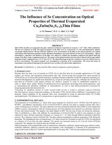 International Journal of Application or Innovation in Engineering &amp; Management... Web Site: www.ijaiem.org Email: Volume 3, Issue 3, March 2014