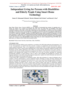 Independent Living for Persons with Disabilities and Elderly People Using Smart Home Technology