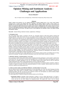 International Journal of Application or Innovation in Engineering &amp; Management (IJAIEM) Web Site: www.ijaiem.org Email: Volume 3, Issue 5, May 2014