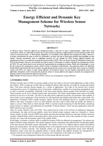 Energy Efficient and Dynamic Key Management Scheme for Wireless Sensor Networks