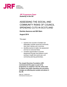 ASSESSING THE SOCIAL AND COMMUNITY RISKS OF COUNCIL SPENDING CUTS IN SCOTLAND