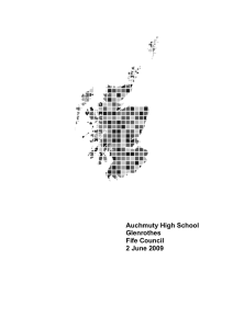 Auchmuty High School Glenrothes Fife Council