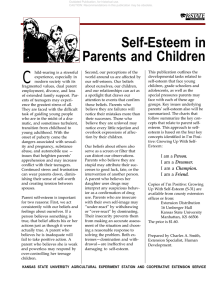 C Self-Esteem in Parents and Children