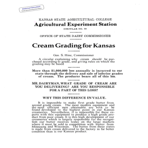 Grading Cream Kansas for