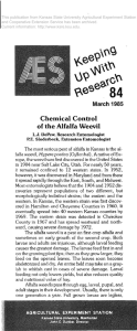 Chemical Control of Alfalfa Weevil the