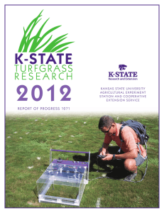 2012 REPORT OF PROGRESS 1071 KANSAS STATE UNIVERSIT Y AGRICULTUR AL EXPERIMENT