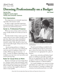 Dressing Professionally on a Budget First Impressions