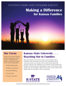 Making a Difference  for Kansas Families Our Focus